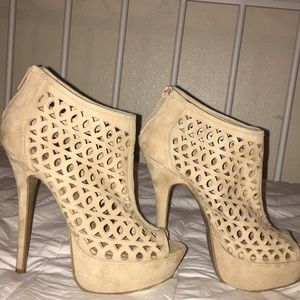 Beige high heels from Wild Diva